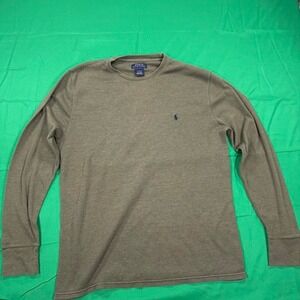 Polo Ralph Lauren Long Sleeve Cotton & Polyester Shirt Mens XL Gray. Stained